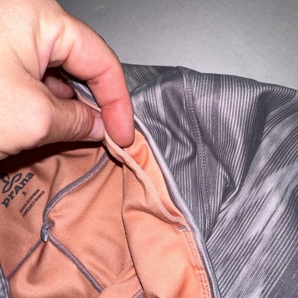 Prana Multicolor Striped Workout Stretch‎ Pull On Capri Leggings Womens Small - Picture 5 of 9